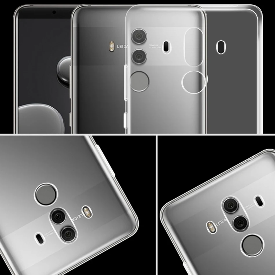 Ультра тонкий прозрачный Чехол для Huawei P10 Коврики 10 Lite Pro Nova 2i Honor 9i 6C насладиться 5