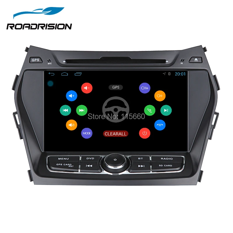 RoadRision автомобильный dvd плеер Android 6 0 GPS для Hyundai IX45/Santa Fe 2013 2014 Авто Радио Стерео