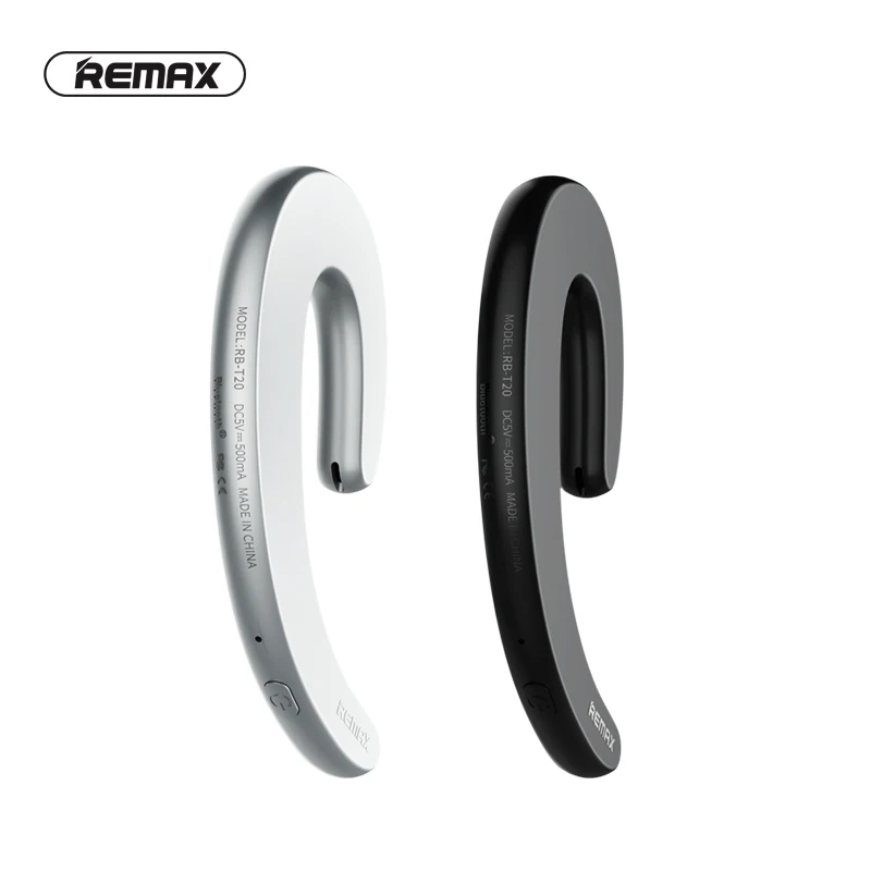 Remax T20 мини Беспроводной Bluetooth наушники Ушные крючки стерео спортивные гарнитуры