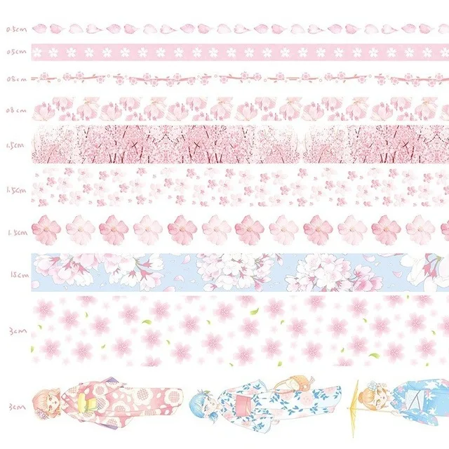 B Hethrone 10 шт. фантазии DIY лента для декорации Washi комплект Скрапбукинг малярный скотч Справочник дневник лента с наклейками Washitape стиральная лента - Цвет: B