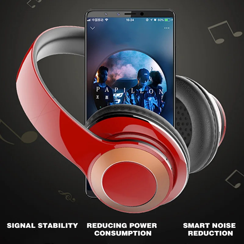 FDBRO Hi-Fi стереонаушники перезаряжаемые беспроводные Bluetooth наушники игровые
