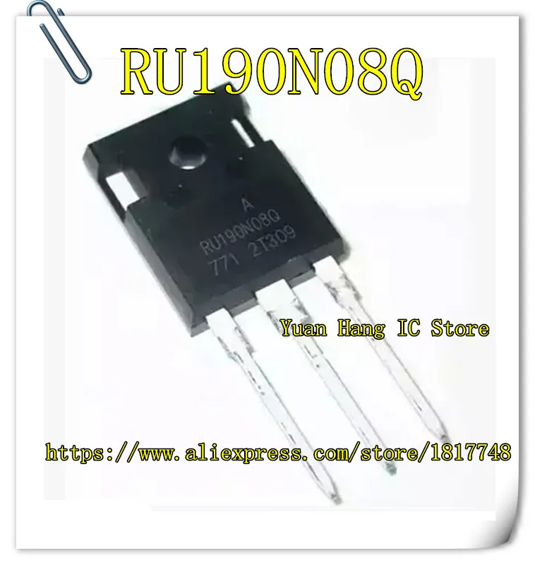10 шт./лот RU190N08Q 190N08Q 80V 190A TO-247 может заменить irfp2907 непосредственно Новый оригинал |