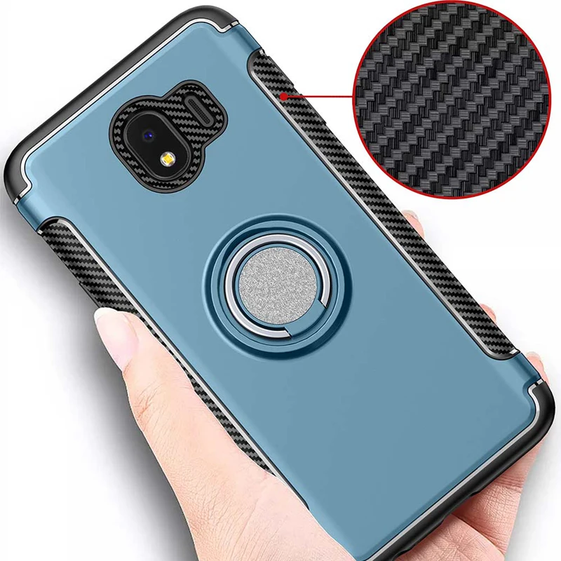 J4 чехол для Samsung Galaxy 2018 Чехол Броня 360 полная защита кольцо магнетизм держатель
