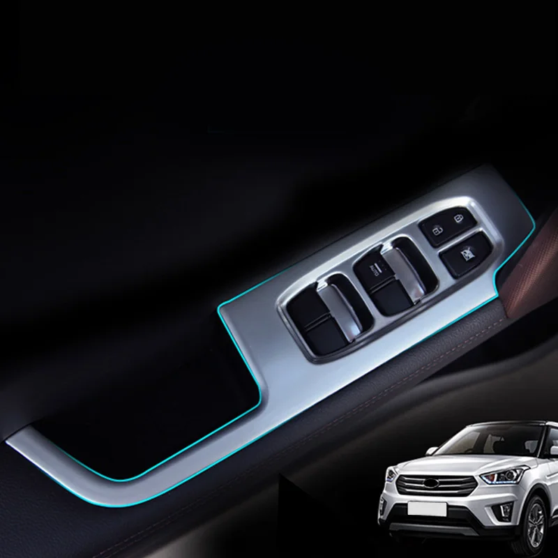 Для hyundai Ix25 Creta хромированный подлокотник на внутреннюю сторону двери оконный