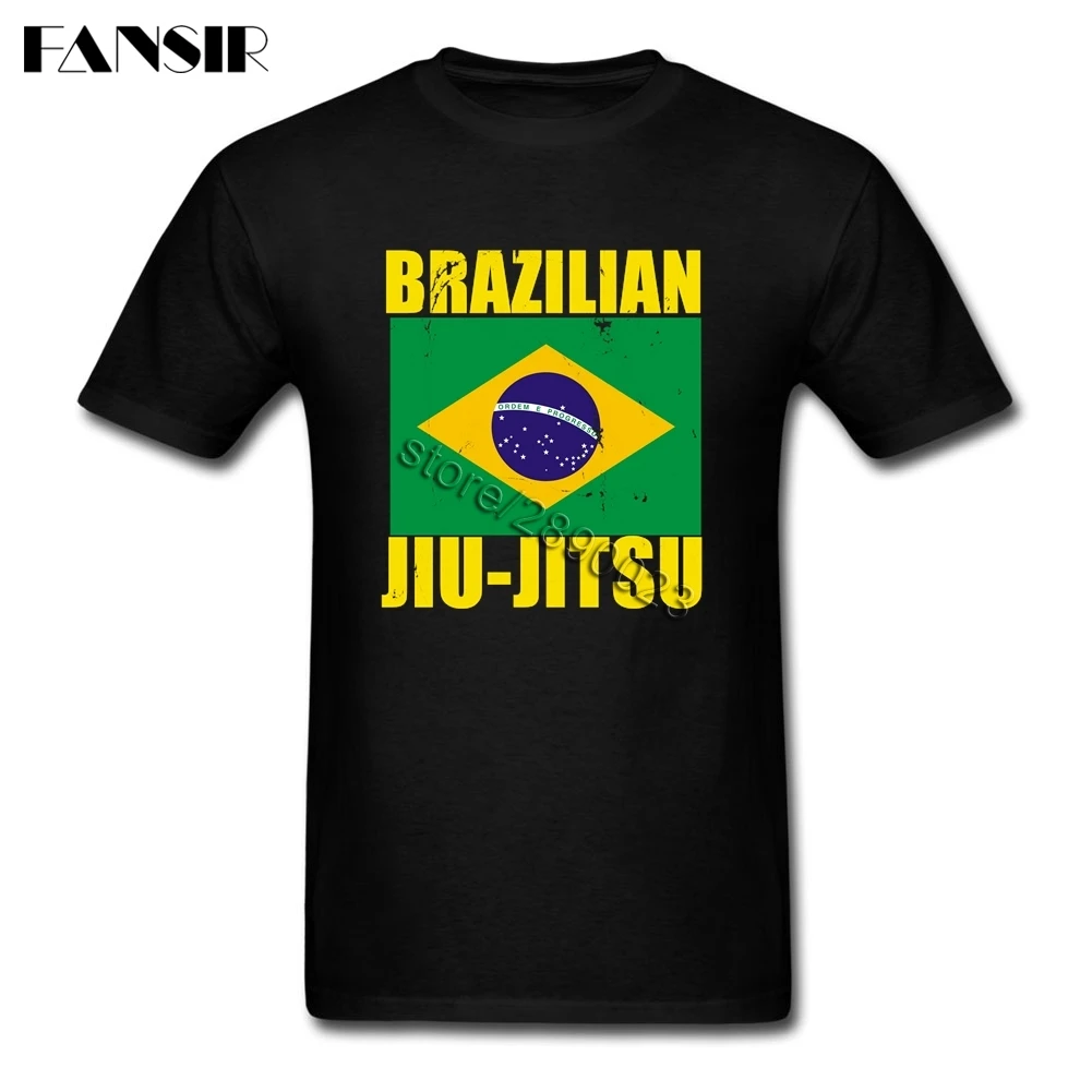 Обычные мужские футболки BJJ бразильские для джиу джитсу хлопковая семейная