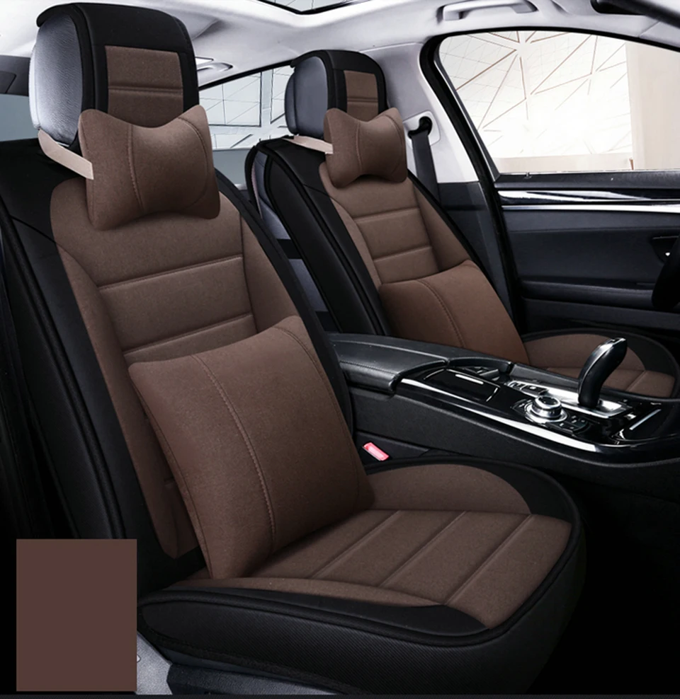 Автомобильный чехол для Toyota corolla chr auris wish aygo prius avensis camry 40 50 аксессуары чехлы для сидений автомобиля