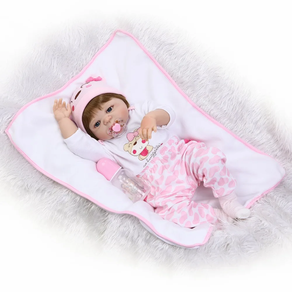 Реалистичные 55 см Bebe Reborn Baby Girl Lovely 22 &quotсиликоновые куклы для новорожденных
