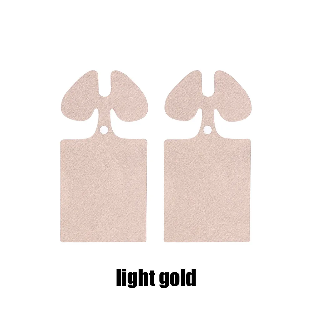 Light Gold Тонкая кожа ПВХ наклейка для Apple Airpods Air Pods наушники наклейка наушники аксессуары защита от пыли наушники наклейки ультра тонкие - Цвет: Light Gold