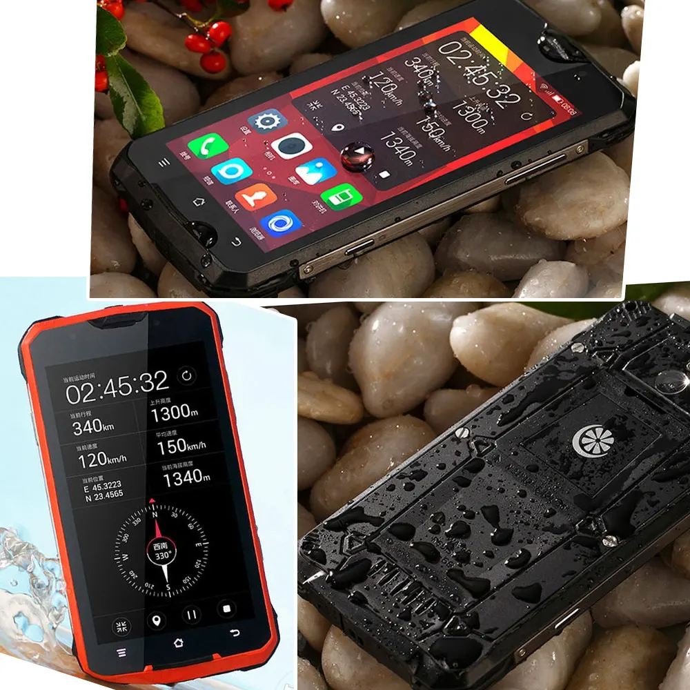 SANTIN # Armor IP68 Телефон Водонепроницаемый 5 "AMOLED экран 16 МП Восьмиядерный телефон