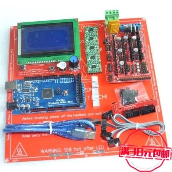RepRap Рампы 1.4 комплект с МЕГА 2560 R3 + Heatbed MK2B 12864 ЖК-дисплей контроллер A4988
