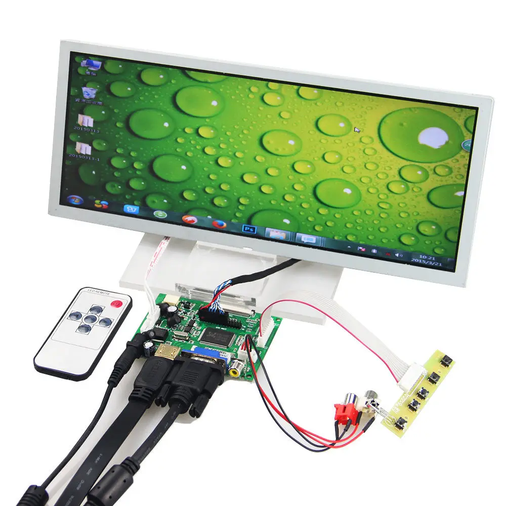 12 3 дюймовая 1280*480 LQ123K1LG03 ЖК панель + HDMI VGA 2AV контроллер плата привода|vga vga|board boardvga