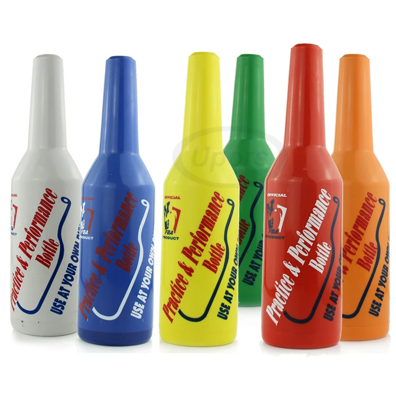 

UPORS 1Pcs Cocktail Shaker Bartender Flair Practice Bar Bottle Colored Durable Plastic Cocktail Bottle Bar Cocktail Accessories