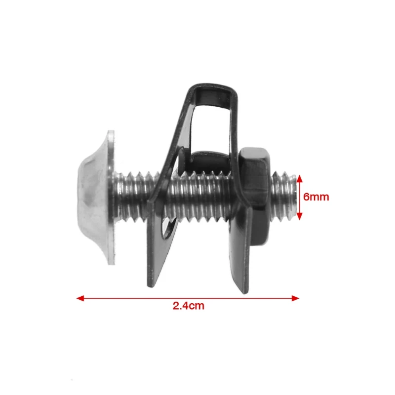 

1Set 10x 6mm Motorcycle Fairing Bolt Nut Spire Speed Fastener Clip Screw For Yamahaqiang