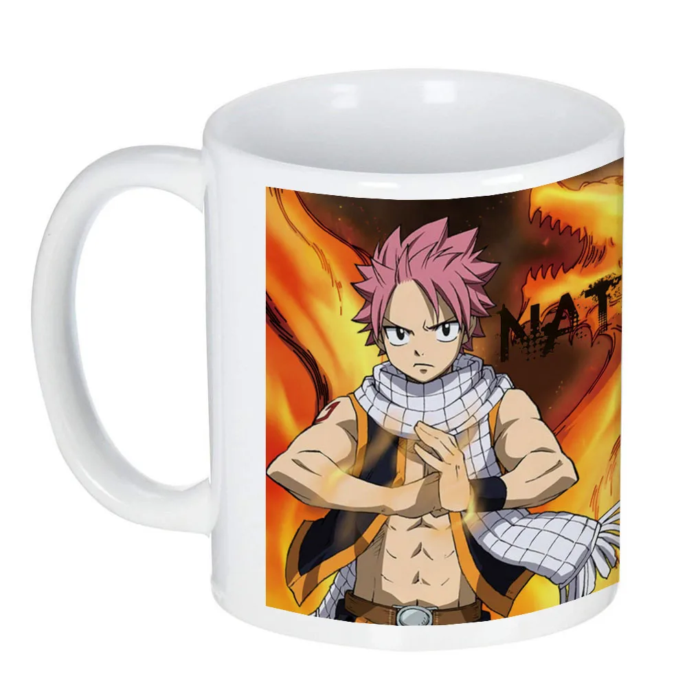 Аниме Феи хвост керамический кружка для кофе чашка с Нацу VS Серый печать|Кружки| |