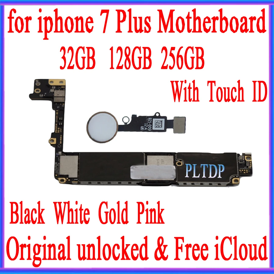 Материнская плата для iphone 7 Plus с сенсорным ID/без сенсорного ID оригинальная