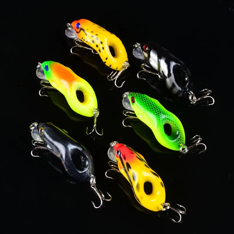 KKWEZVA 1 шт. 8 г милые лягушки Topwater рыболовные приманки Плавающий Приманки Крючки для