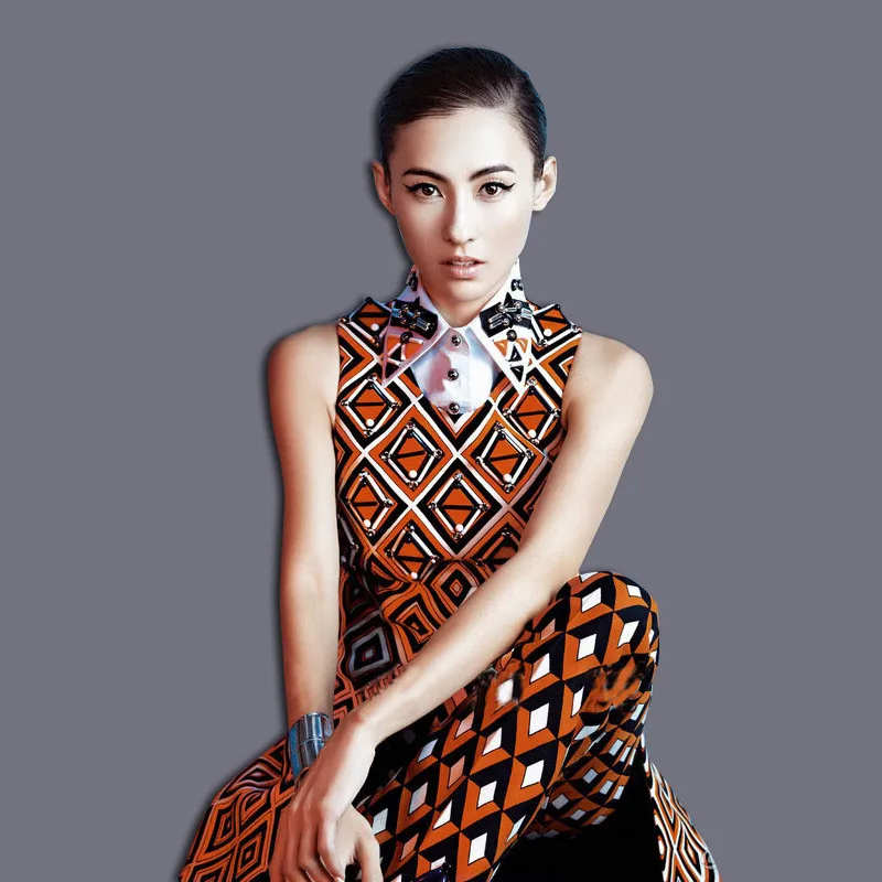 Женский брендовый повседневный комплект из 2 предметов блузка без рукавов и