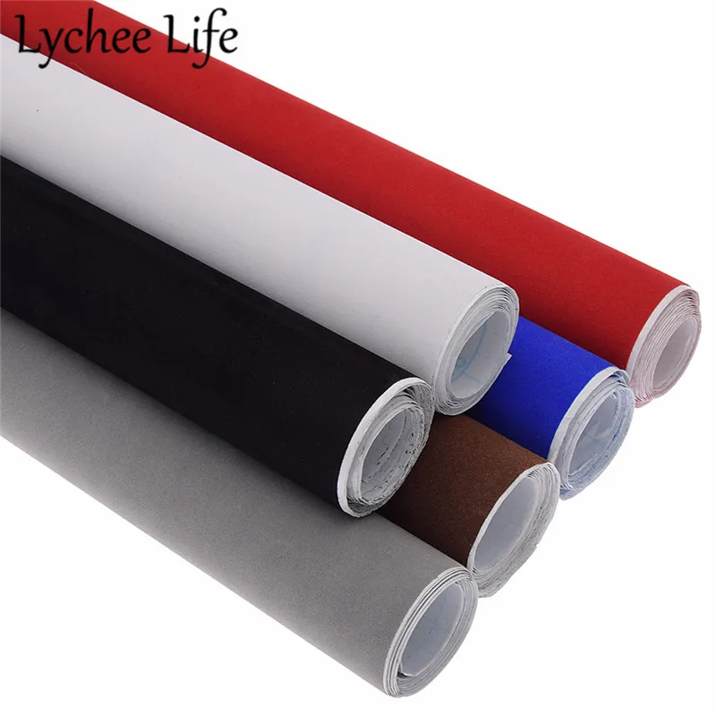 Lychee Life самоклеящаяся бархатная ткань 200x45 см химическая бумажная ручная работа