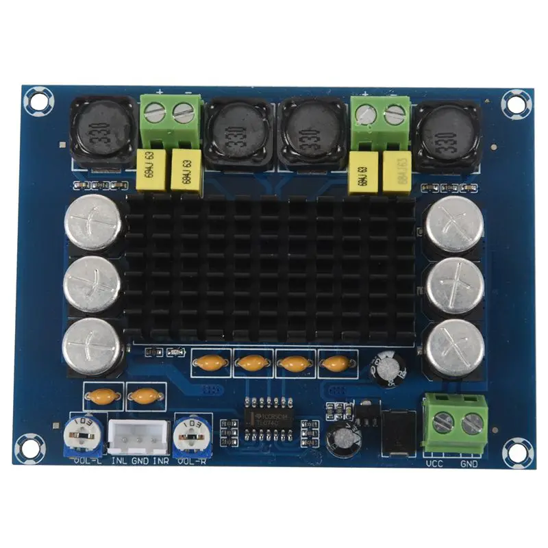 AABB 12V 24V TPA3116 D2 120 Вт + двухканальный стерео цифровой аудио усилитель
