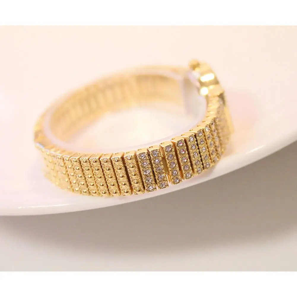 LinTimes Women Elegant Luxury Watches Bracelet Shimmer Crystal Quartz Wristwatch reloj mujer Clock