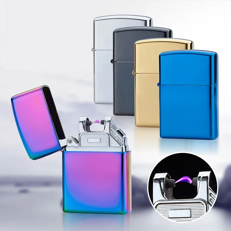 Забавная электронная USB Зажигалка, ветрозащитная зажигалка, плазменная дуговая зажигалка, зарядная зажигалка, аксессуары для курения, гаджеты для мужчин