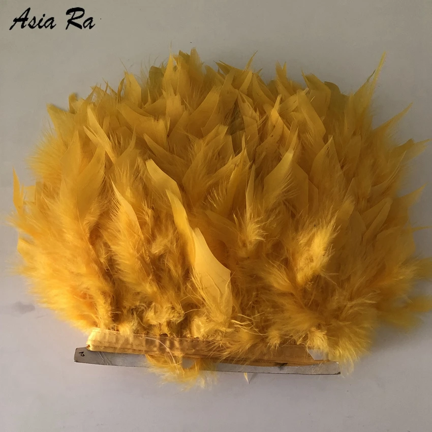 5 метров золотой желтый пушистый индюк перья Лента Бахрома 10 15 см перо отделка