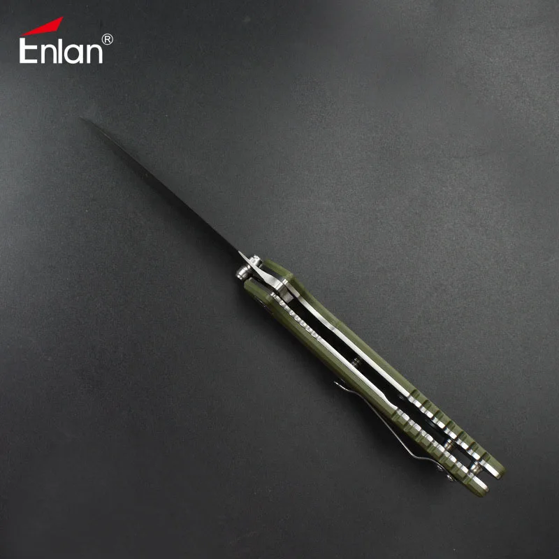 Складной нож Enlan EW054 8Cr13Mov клинок рукоятка G10 ножи с подвесным зажимом для кемпинга