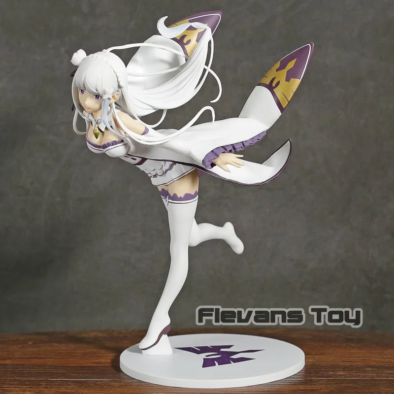 Кукла из ПВХ Re:Zero Kara Hajimeru Isekai Seikatsu E.M.T Emilia Коллекционная модель фигурка игрушка |