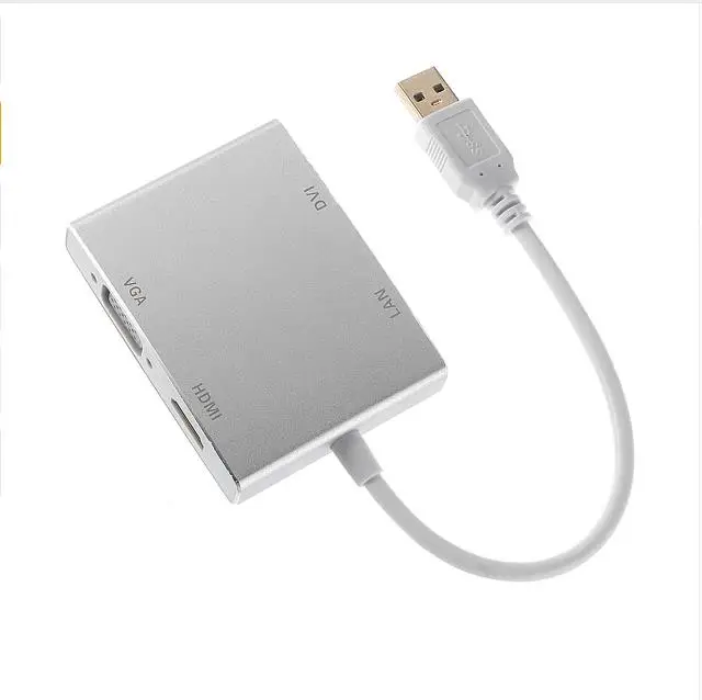 2 шт./1 шт. внешняя видеокарта USB 3 0-DVI VGA HDMI HDTV и сетевой адаптер LAN Ethernet RJ45 |