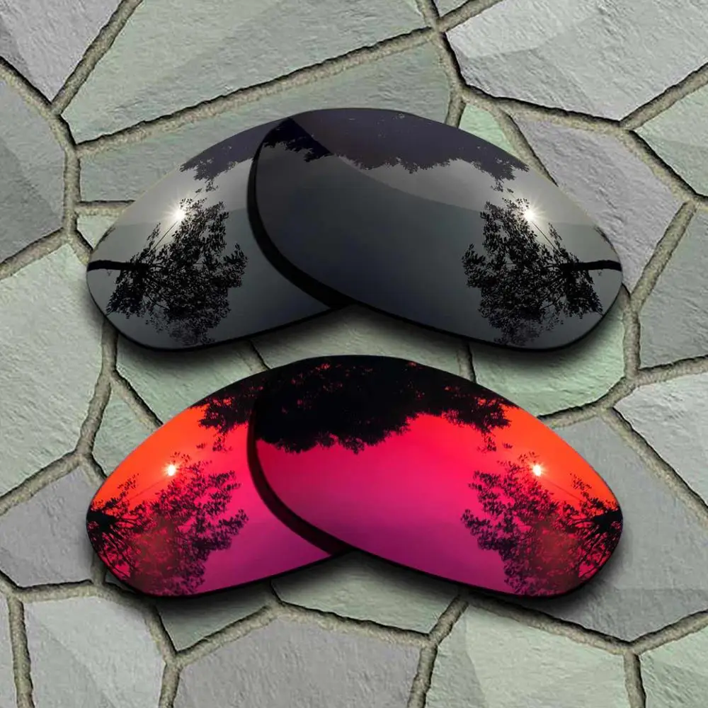 Black-Violet Red Солнцезащитные очки поляризованные Сменные линзы для Оукли монстров собак-сортов - Цвет линз: Black-Violet Red