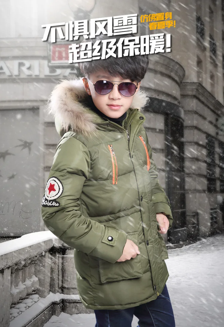 Новое зимнее пальто для маленьких мальчиков зимняя куртка с капюшоном в стиле пэчворк для маленьких мальчиков от 3 до 13 лет теплая верхняя одежда для мальчиков, парки
