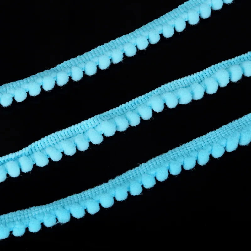 5 ярдов Бирюзовая мини жемчужная лента с бахромой шитье кружево вязаная ткань