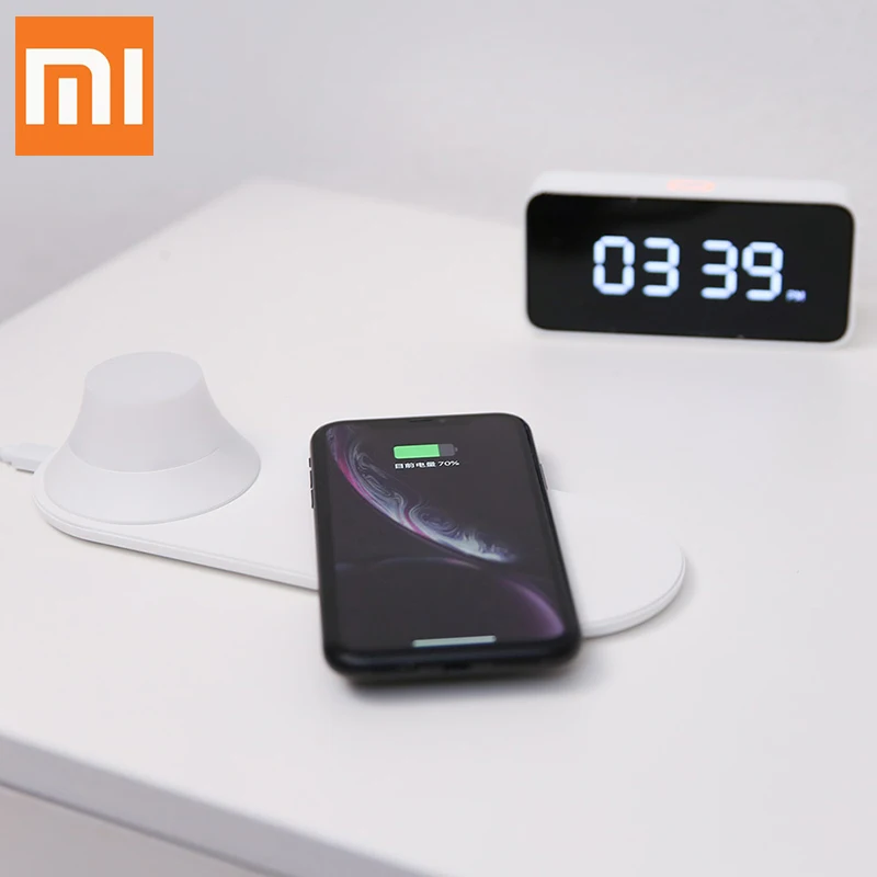 Оригинальные светодиодные лампы Xiaomi беспроводное зарядное устройство быстрая