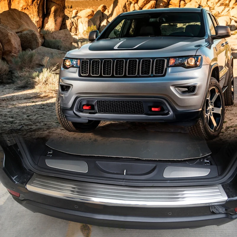 Для Jeep Grand Cherokee 2014 2018 внешняя задняя крышка из нержавеющей стали для багажника