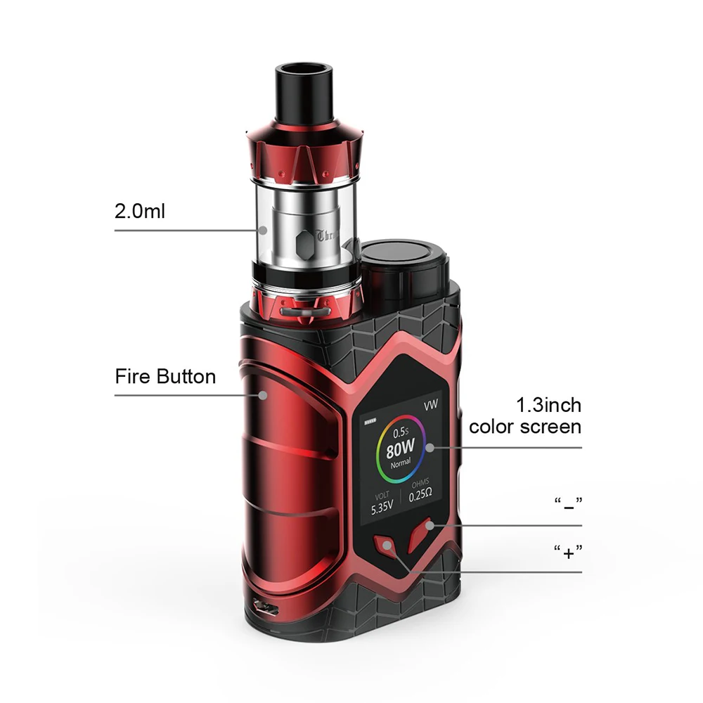 Новый оригинальный набор Vaptio Wall TC 80 Вт с тронным баком емкость 2 мл мощность