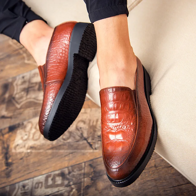 

Nice Alligator Leather Shoes Men Loafers Breathable Men Shoes Casual High Quality