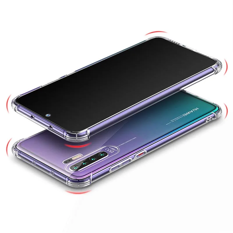 Shockproof Cover Transparent Soft TPU Cases For Huawei Honor 10 9i Play 8X 8C 8A V20 P30 Mate RS Nova 3 3i 4 Note Mate20 lite |