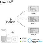 ZIGBEE умный светодиодный контроллер эхо Tradfri совместимость Светодиодный контроллер RGB CCT WW CW Zigbee контроллер Светодиодный диммер