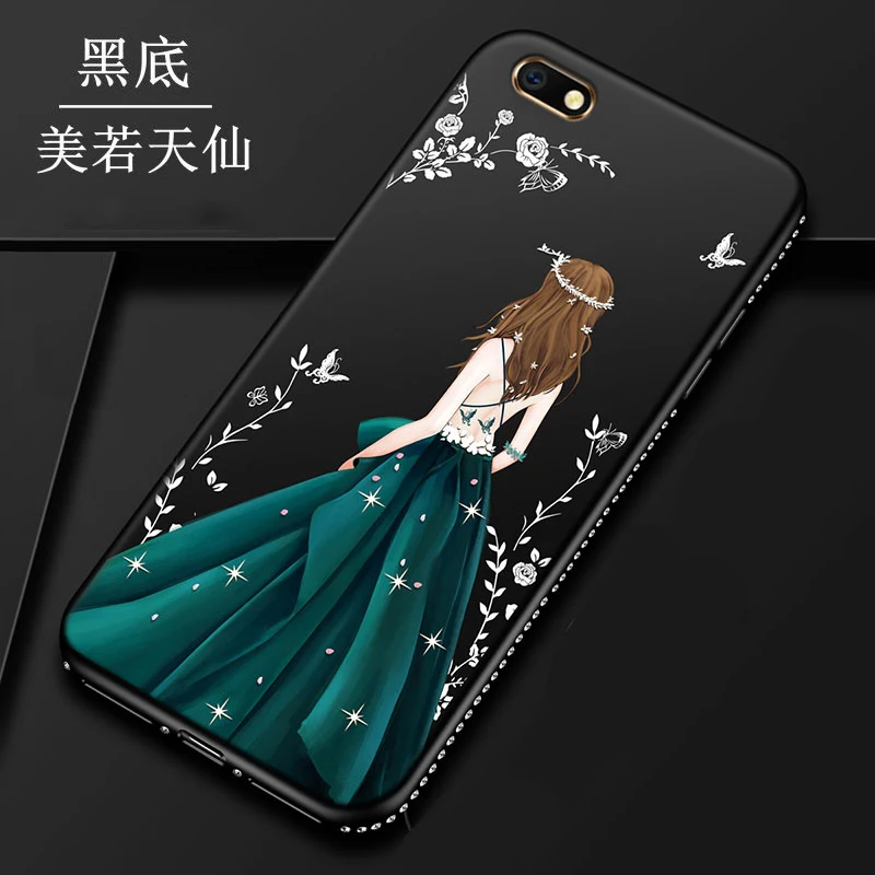 Красивая девушка Роскошный чехол для iPhone 6 6s 7 8 plus X Xs SE 2020 со стразами на заднюю