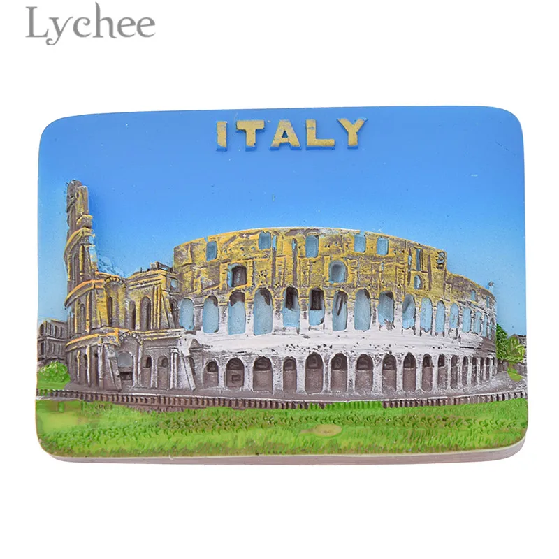 Полимерный магнит для холодильника Lychee Life Roma креативный 3D магнитный стикер