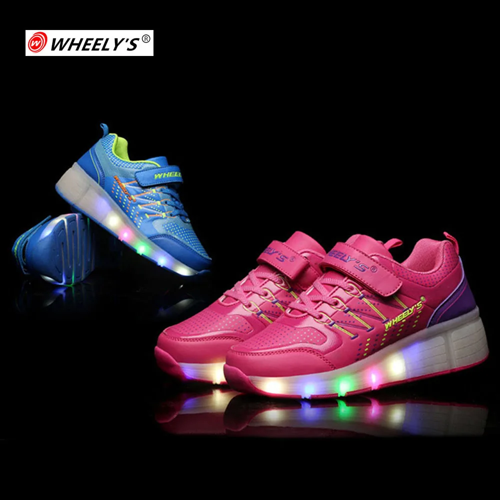 Glowing Kids Sneakers Children Shoes Breathale For Boys Girls Child zapatillas zapatos de ruedas | Детская одежда и обувь
