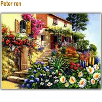 diamond painting cross stitch kit room decoration square drill diamond embroidery pictures of mosaic full icon garden bungalow