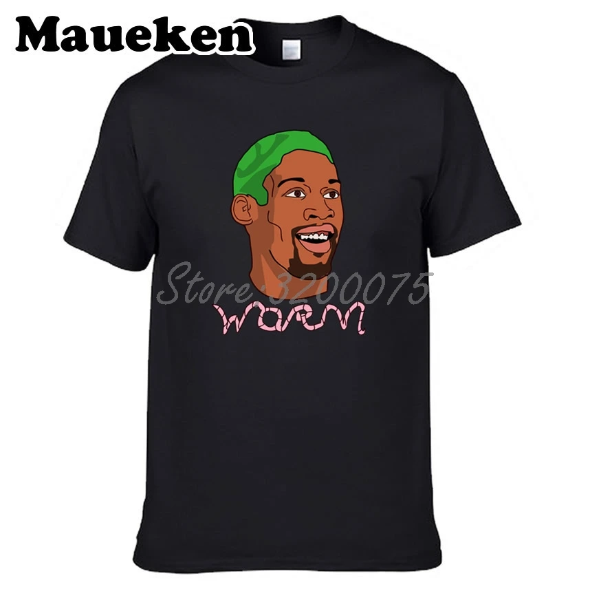 Мужские Legendes 91 Dennis Rodman The Worm Crewneck Футболка Одежда мужская футболка с круглым