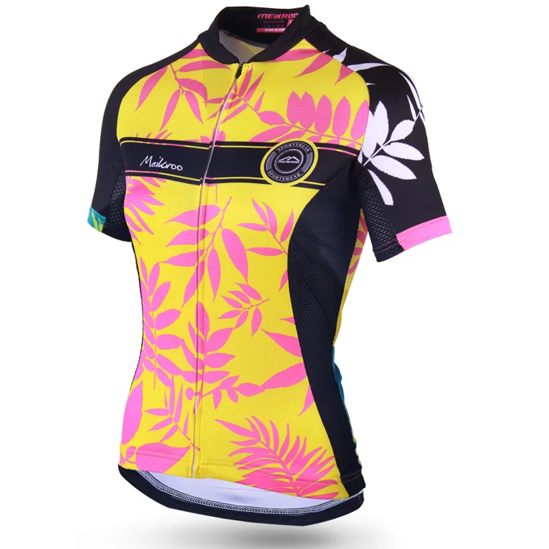 

Original Meikroo Women cycling jerser tops short sleeve cycling apparel Performance girl Summer maillot tops