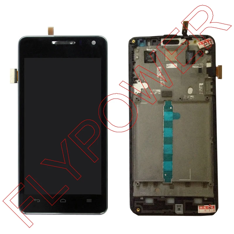 Для Huawei U9508 Honor 2 ЖК экран с черным сенсорным экраном Digitizer + каркасные черный