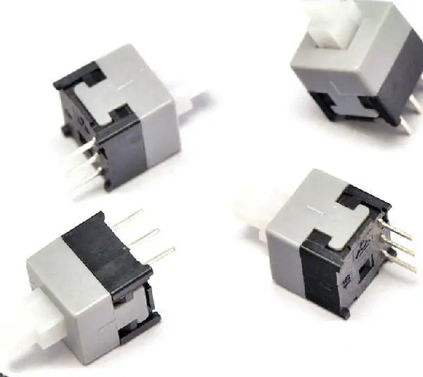 Тактильный микро-переключатель питания с самоблокировкой 1000 x мм 6 контактов шт. |