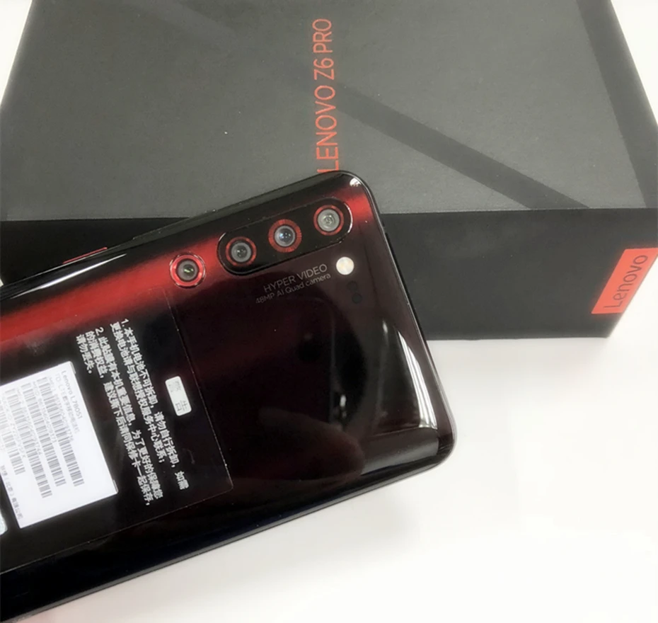 Lenovo Z6 Pro с глобальной прошивкой, 8 ГБ, 128 ГБ, Snapdragon 855, ZUI 11, 4G, LTE, 6,39 дюймов, экран, отпечаток пальца, 4 камеры, 4000 мАч, для распознавания лица