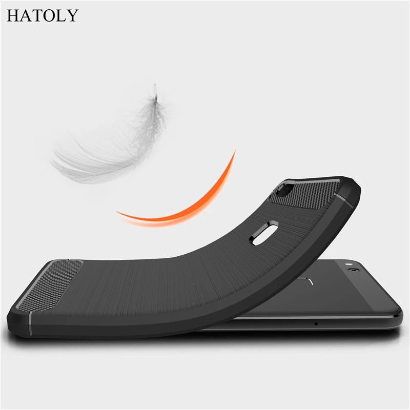 HATOLY For Capa Huawei P10 Lite Case Ascend Soft TPU Brushed Rugger Silicone / Nova 5.2&quot( |
