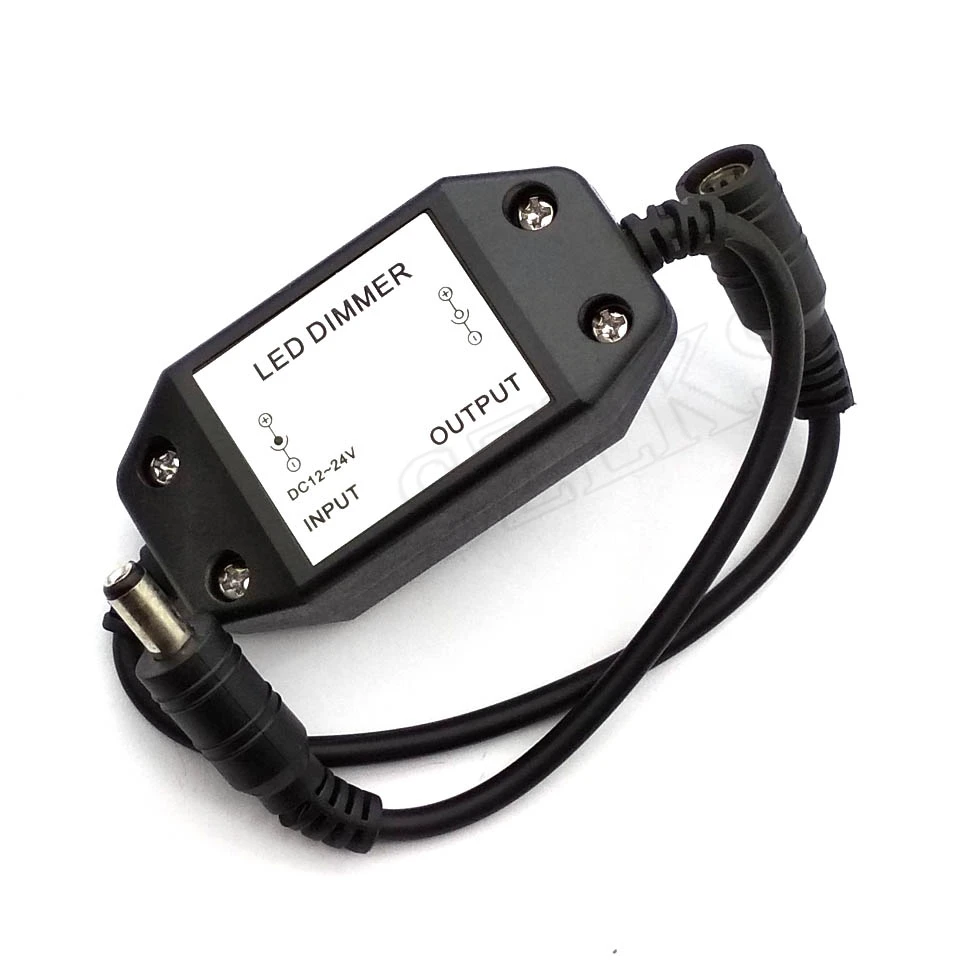 DC12V-24V мини Диммер светодиодный регулятор яркости для 3528 5050 5630 одноцветная