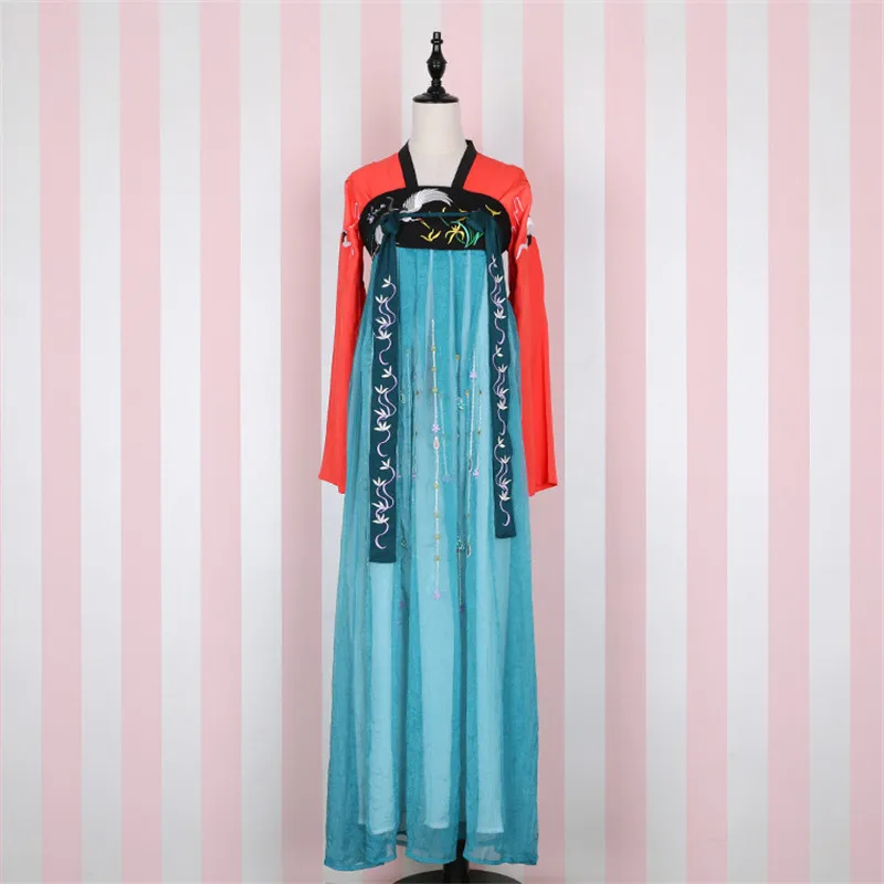 Китайские Традиционные Костюмы Длинное Платье Династии Тан Ruqun Фея Достаточно